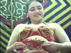 Seductive arab stomach dancer puts on a great show for me